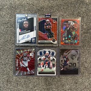 Patriots Rhamondre Stevenson Rookie Lot (6)